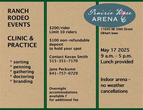 Ranch Rodeo Events Clinic & Practice, 11045 NE 56th St, Elkhart, IA ...