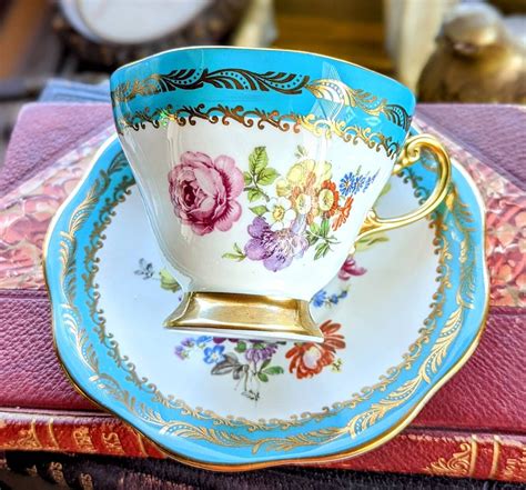 2 Rare Cups and Saucers. Foley and Elizabethian activetravels.co.in