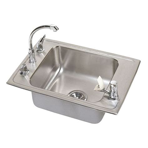 Lk Packaging Drop-In Classroom Sink Package, 4 Hole, Lustrous ...