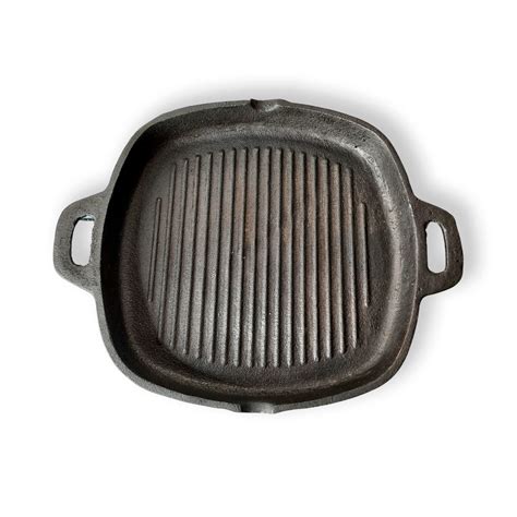 Buy Zishta Cast Iron Grill Pan - Double Handle Grill Pan Cast Iron Pan ...