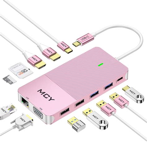 Buy Docking Station, MCY 12 in 1 Triple Display Laptop USB C Docking ...