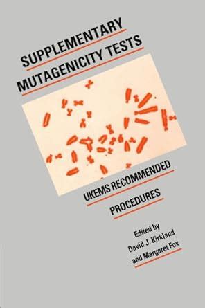 Buy Supplementary Mutagenicity Tests: UKEMS Recommended Procedures Book ...