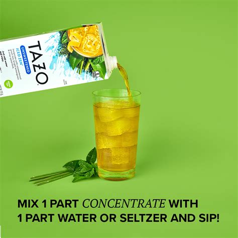 TAZO Zen Iced Tea Concentrate Green Tea, Caffeinated, 32 Oz Carton ...