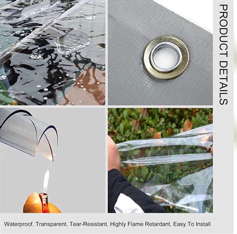 Jolan Clear Tarp Curtains,Pergola Gazebo Patio Porch India | Ubuy