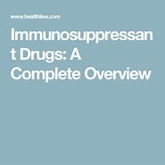 Image result for immunosuppressant 配合制免疫剂