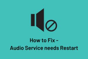 Image result for Fix Audio Service Error