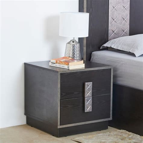 Buy Salvador Bed Side Table with Drawer - Brown from Home Centre at ...