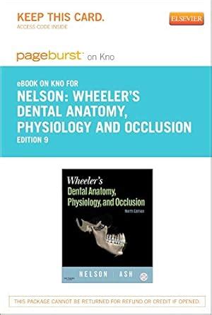 Buy Wheeler's Dental Anatomy, Physiology and Occlusion: Pageburst E ...