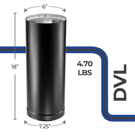 DuraVent DVL 6 x 18 Inch Galvanized Steel Double India | Ubuy