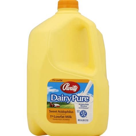 Purity Milk, Lowfat, 1% Milkfat, Sweet Acidophilus (1 gal) Delivery or ...