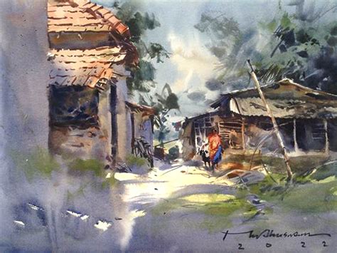 Watercolor Paintings Of Indian Artists