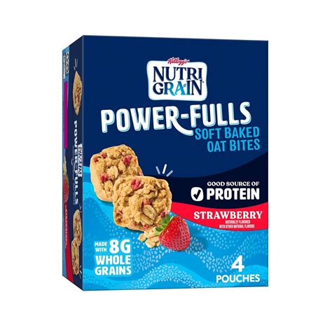 Amazon.com : Nutri-Grain Power-Fulls Soft Baked Oat Bites, Protein ...