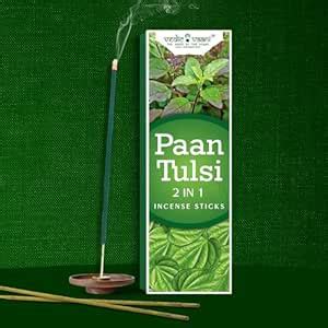 Vedic Vaani Paan Tulsi 2 in 1 Incense Sticks Natural Handcrafted ...