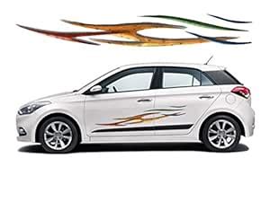 visionrabbit Hyundai i20 Car Graphics 2 Side Decal Vinyl Decal Body ...