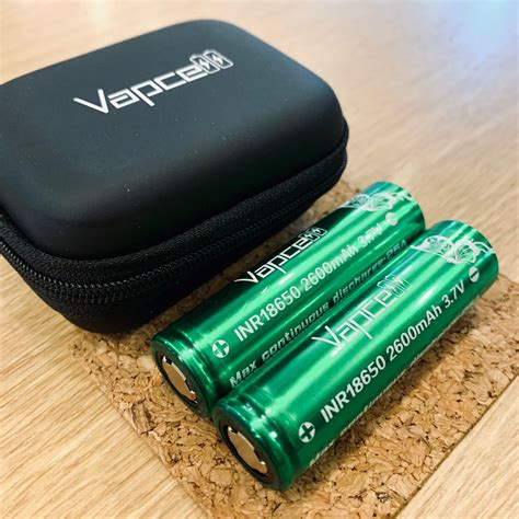 【VAPCELL】INR 18650 3.7V 2600mAh 連続放電25A 2本セット | VAPE SPACE 琉