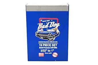 Bad Dog Tools 19 Piece Multipurpose Drill Bit Set : Amazon.in ...