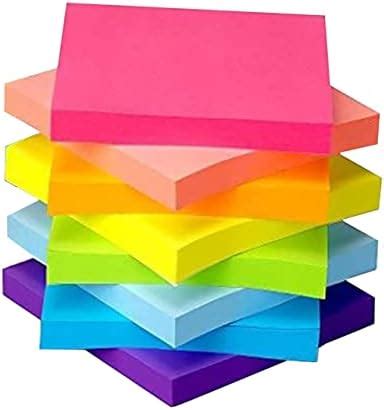 OFIXO Sticky Notes 3x3 Self-Stick Notes Bright Colors Sticky Notes 400 ...