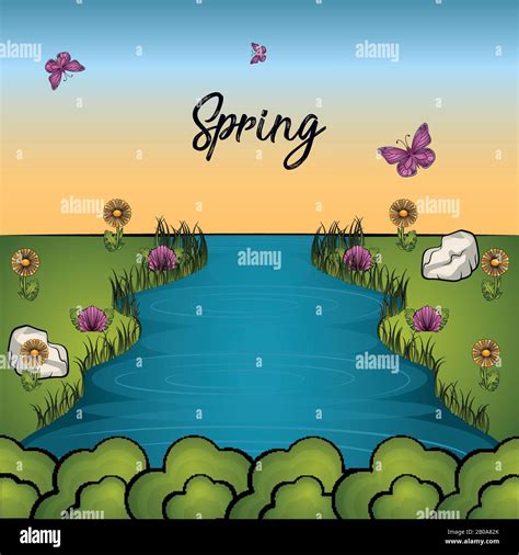 Image result for Spring Scene Cartoon