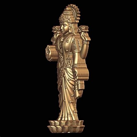 Exquisite Laxmi Devi 3D Model STL for 3D Printing