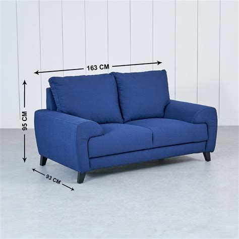 Buy Ocean Fabric 3+2 Seater Sofa Set with Cushions - Blue from Home ...