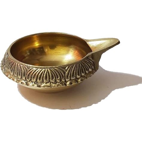 Brass diya