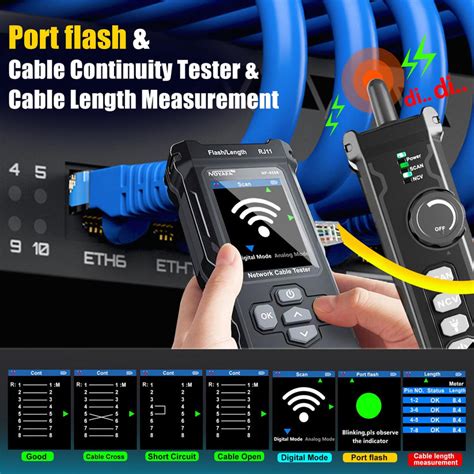 SP- 8506 NETWORK CABLE TESTER WITH IP,POE & WIRE TRACKING – Shield Plus