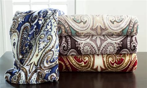Crystal Palace Paisley Blanket | Groupon Goods
