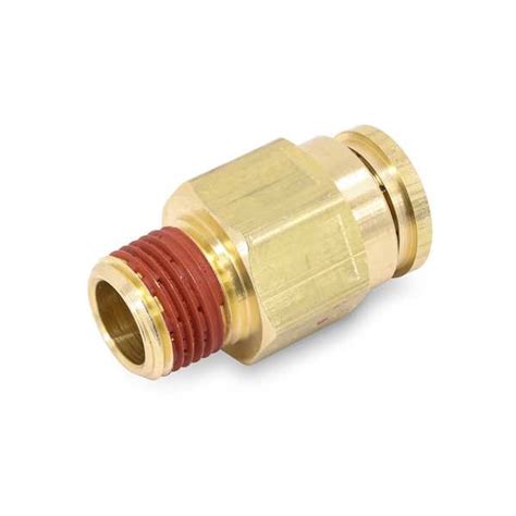 Parker Composite DOT Push-to-Connect Fitting, Brass, Silver VS68PTC-4-2 ...
