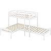 STP-Y Triple Bunk Beds L-Shape Bunk Bed Frame for 3 Wood India | Ubuy