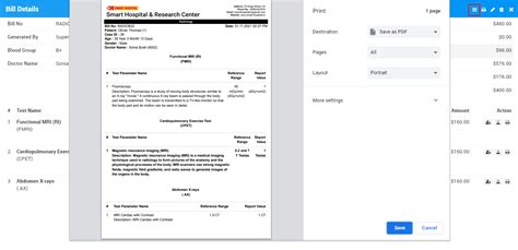 How to add and generate patient Radiology test report in Smart Hospital ...