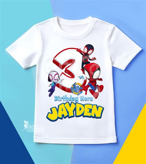 spidey amazing friends birthday tee shirt - spidey amazing friends ...