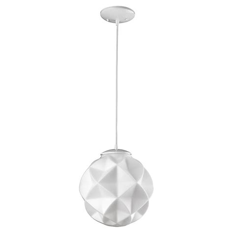 Acclaim Lighting Nova White Modern/Contemporary Frosted Glass Globe ...