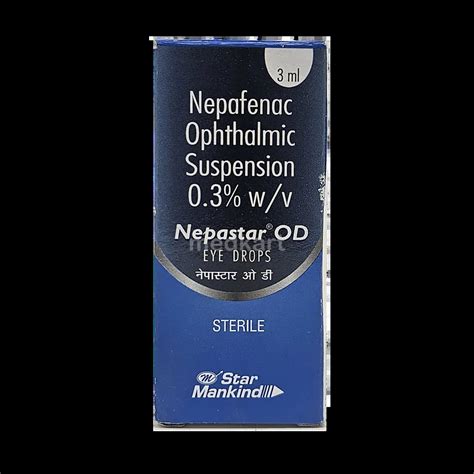 NEPASTAR OD EYE DROPS 3 ML - Uses, Side Effects, Price and Generic ...
