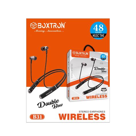 Boxtron B31 Wireless Bluetooth Neckband Magnetic earplugs. . – Brand ...