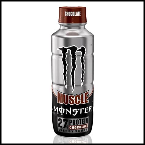 Garrafa Monster Energy Drink Importada Muscle Shake Cholocate - 444ml ...