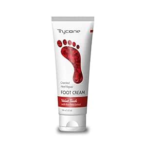 Trycone Crack Heel Repair Foot Cream Velvet Touch with Rose Petal, 100 ...