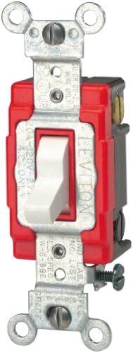 Leviton 1223-2W 20-Amp, 120/277-Volt, Toggle 3-Way AC Quiet Switch ...