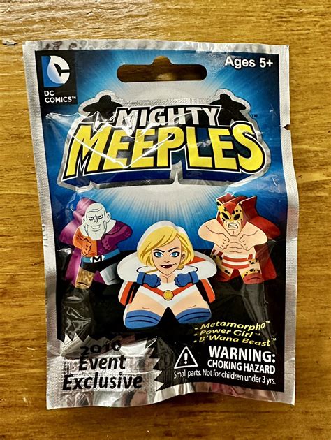 2016 DC COMICS Exclusive Pack Mighty Meeples Metamorpho Power Girl B ...