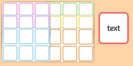 Cue Card Templates | Editable Cards | Primary Resource