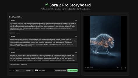 Sora 2 Pro Storyboard: Herramienta de generación de video con IA. | AIStage