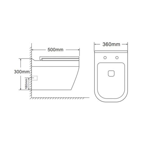Hindware Margo R Rimless Wall Mounted EWC P-Trap 210mm – Star White ...