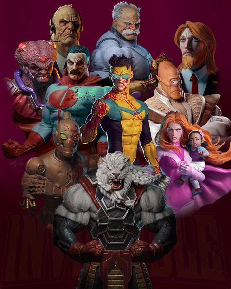 Invincible fan art poster, Gurjeet singh | Image comics, Comic books ...