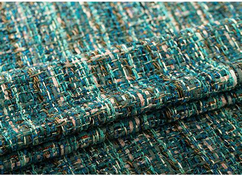 Emerald Green Tweed Boucle Fabric Woven Dense Tweed Fabric - Etsy ...