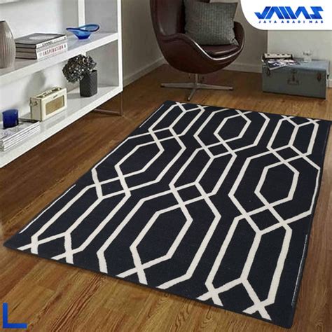 Promo [JAMAS Carpet] Karpet Lantai Monokrom Ukuran 160x200 cm Anti Slip ...