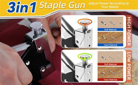 D-Dayons Staple Gun Multifunction Stapler Tool, Wood Work Mini Stapler ...
