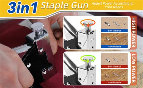 D-Dayons Staple Gun Multifunction Stapler Tool, Wood Work Mini Stapler ...