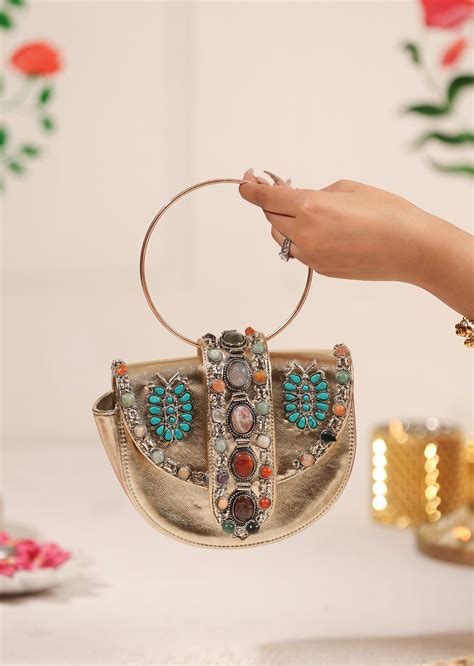 Buy Silver Embellished Clutch | KALKI Fashion India