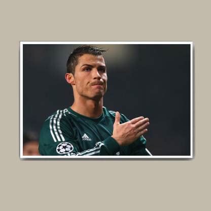 Football Star Cristiano Ronaldo Wall Hang Fine Art Print - Abstract ...