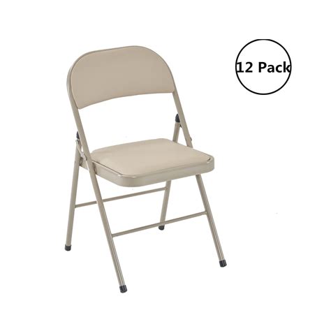UBesGoo 4/6/8/12-Pack Folding Chairs Padded Seat, Home Office Party Use ...