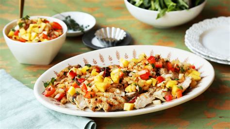 Grilled Chicken Breast with Spicy Pineapple Mango Salsa Recipe - Food.com